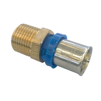 Bushpex  Crimp-On No3 Connector 16X1/2"Mi