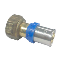 Bushpex Crimp-On No62 Con. Flat 16X1/2Fi Nut