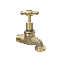 Elson Hose Cock 3/4" Th Brass Mi W/ Metal Jumper Valve 60317