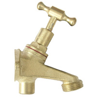 Hose Cock 1/2" Th B/Plate Cap Rb