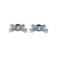 Anti-Vandal E/C Handle & Button (Pair) C/P Red/Blue