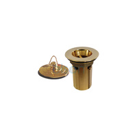 Over Flow Plug & Waste W/ Brass Deluxe Plug 40mm X 80mm Brass Gp