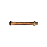 Elson Copper Trap Extension W/ Nut & Rub. Olive Copper Finish 40mmx300mm