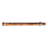 Elson Copper Trap Extension W/ Nut & Rub. Olive Copper Finish 40mm X 600mm