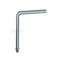 Elson Copper Drop Waste Bend & Nut Chrome 50mmx680mmx360mm 85Deg