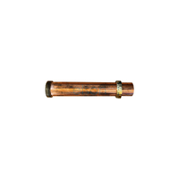 Elson Copper Trap Extension W/ Nut & Rub. Olive Copper Finish 50mmx300mm