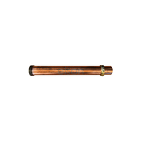 Elson Copper Trap Extension W/ Nut & Rub. Olive Copper Finish 50mmx450mm