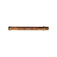 Elson Copper Trap Extension W/ Nut & Rub. Olive Copper Finish 50mmx600mm