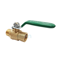  Elson Ball Valve 728 Series Dual Approved Dr Brs L/H M/F R3/4 X Rp3/4 Green Hndl