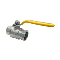  Elson Ball Valve 732 Series Dual Approved Dr Brs L/H F/F Rp1 1/4 Yellow Hndl