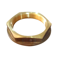 Back Nut Flanged 50mm Brass