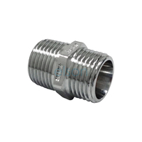 Nipple Hex R1/2Xg1/2B(15mmmi) Chrome R Thread/24°Cone Seal