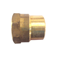 Socket Red Hex 15mm X 10mm Brass