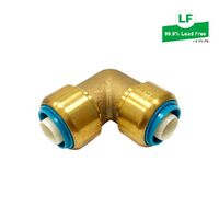 Eps Lf Push-Fit No.12 Elbow Lf Dr Brass 25mm 