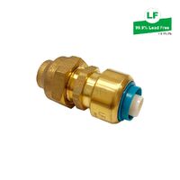 Eps Lf Push-Fit Flared Compression Union Lf Dr Brass 16mm X 15mm Fl