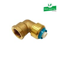 Eps Lf Push-Fit No.14 Elbow Lf Dr Brass 16mm X 15mm Fi