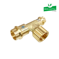 Elson Lf Press Water Tee Lf Dr Brass DN20XDN15Xrp1/2  Fi