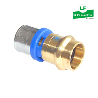 Adaptor E-Press Water To Bushpex Crimp-On 15Cux16Pex