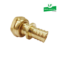 Elson Lf Union Ball Valve Adaptor Lf Dr Brass 25mm Pull-On Pex