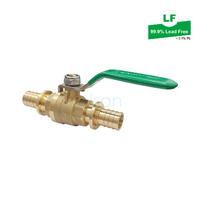 Elson Lf Bushpex Pull-On Water Ball Valve Lf Dr Brass L/H 25mm 