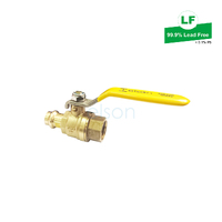 Elson Lf Press Gas Ball Valve Lf Dr Brass L/H DN15 X Rp1/2 Fi