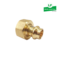 Elson Lf Union Ball Valve Adaptor Lf Dr Brass DN15 Press