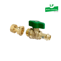 Elson Lf Water Union Ball Valve Lf Dr Brass G1/2 Fi To DN15 Press