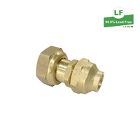 Elson Lf Connector Flared Lf Dr Brass 15Cn X G3/4 Fi L/Nut