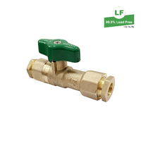 Elson Lf Non-Return Isolating Valve 15Cn Int Flared Lf Dr Brass 76032