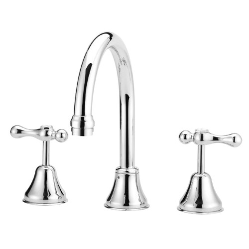 JULZ LEVER GOOSENECK SINK SET SWIVEL WELS 4 STAR C/P 