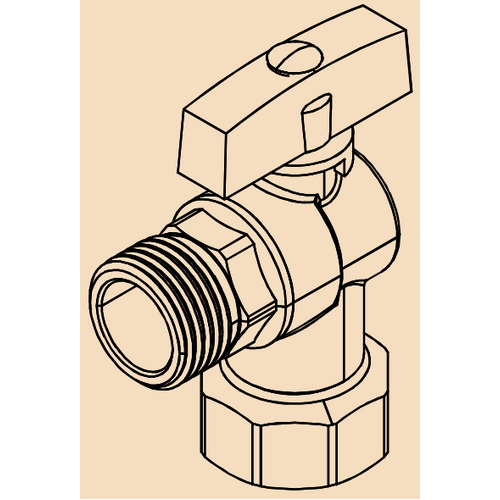 Taptec 1/2F (Loose Nut) x 1/2M (tritec)