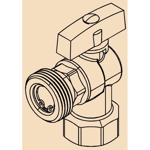 Taptec 1/2F (Loose Nut) x 3/4M (tritec)