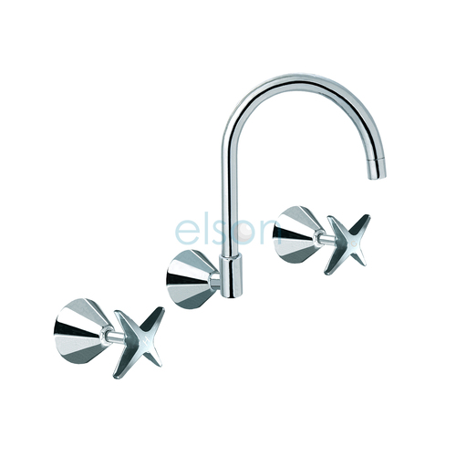 Henty Wall Sink Set Cp 3 Star