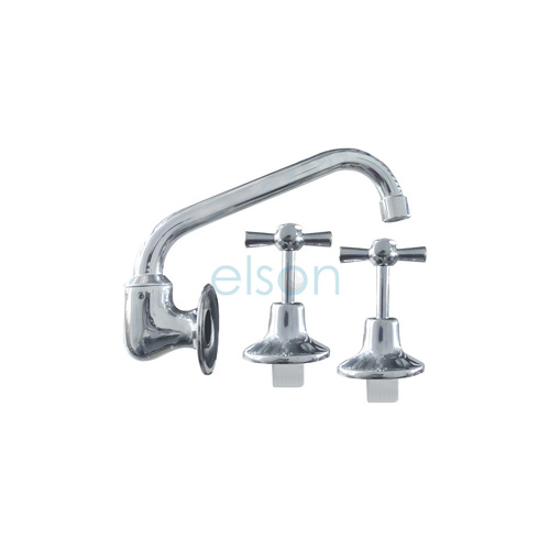 E/C Wall Sink Set Tube Spout C/P Wels 3 Star