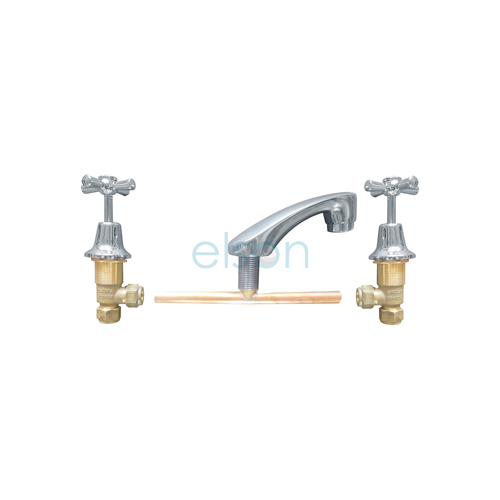 E/C Basin Set W/Standard Spout Cp Wels 4 Star