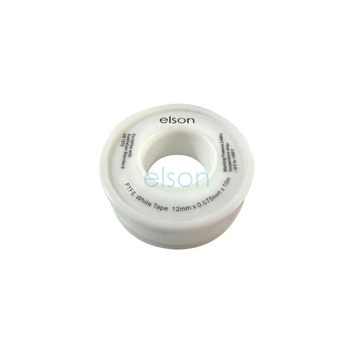 Elson Ptfe Tape White 12mmx0.075mmx10M