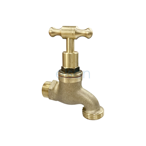 Elson Hose Cock 1/2" Th Brass Mi W/ Metal Jumper Valve 60562