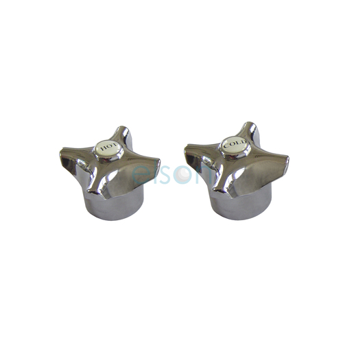 Ceduna Handle & Button Chrome (Pair) 