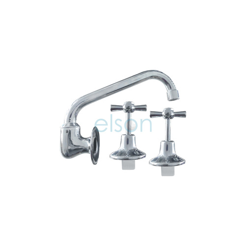 Anti-Vandal E/C Wall Sink Set Tube Spout C/P Wels 3 Star