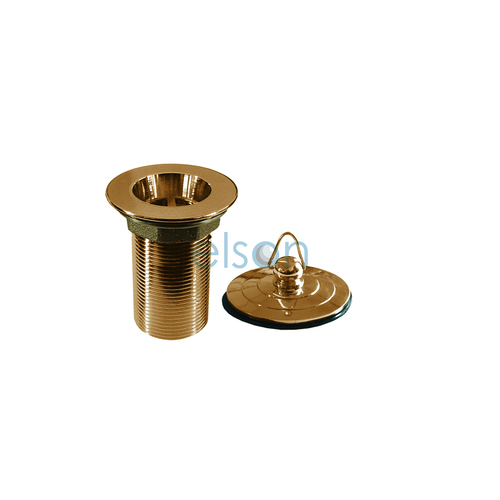 Plug & Waste W/ Brass Deluxe Plug 32mm X 80mm Brass Gp