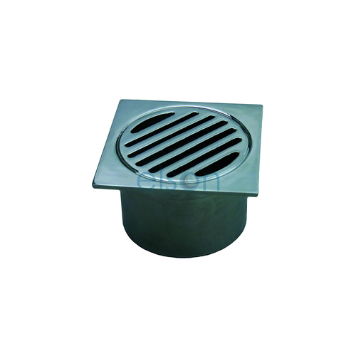 Grate Suit Leak Control Flange Sqr 80mm Brass Cp