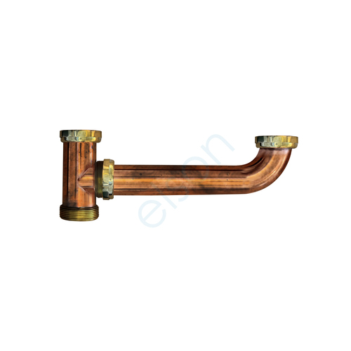 Elson Copper Double Bowl Connector Copper Finish 50mmx300mm