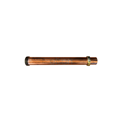 Elson Copper Trap Extension W/ Nut & Rub. Olive Copper Finish 50mmx450mm