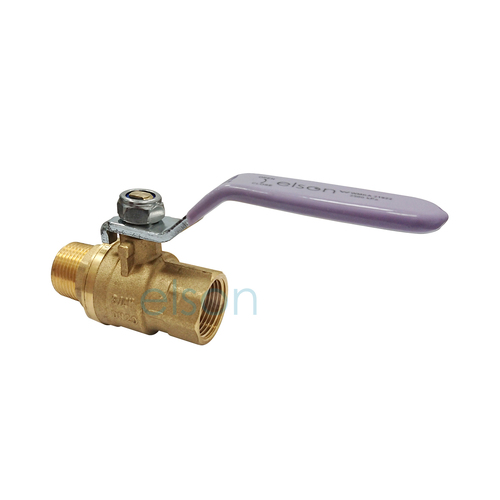  Elson Ball Valve 728 Series Dr Brs Recycled Water L/H M/F R3/4 X Rp3/4 Lilac Hndl 