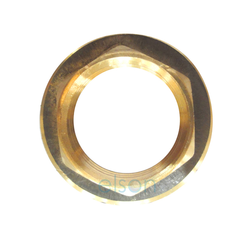 Back Nut Flanged 25mm Brass