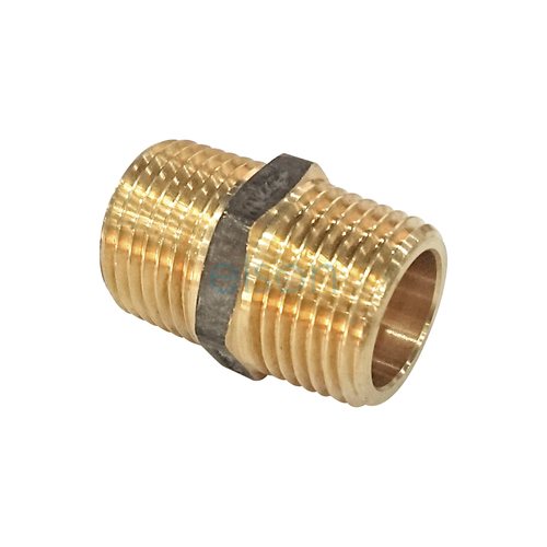 Nipple Hex R1/2(15mmmi) Brs R Thread Seal