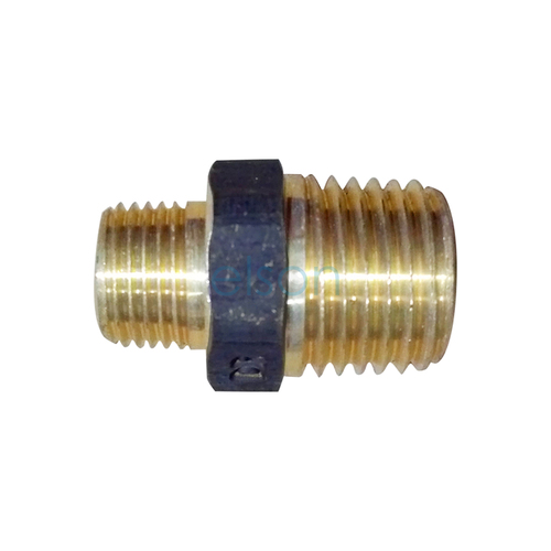 Nipple Red. Hexagon 15mmx10mm Brass