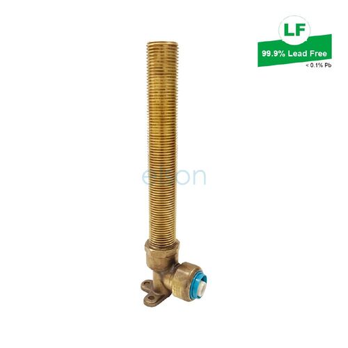 Eps Lf Push-Fit No.19Bp Elbow Lf Dr Brass 16mm X G1/2B Mi 185mm Long