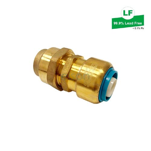 Eps Lf Push-Fit Flared Compression Union Lf Dr Brass 20mm X 20mm Fl