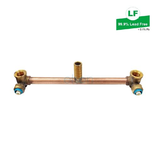 Eps Lf Push-Fit Bath/Laundry Assy R/A Lf Dr Brass 300mm (Floor Entry)